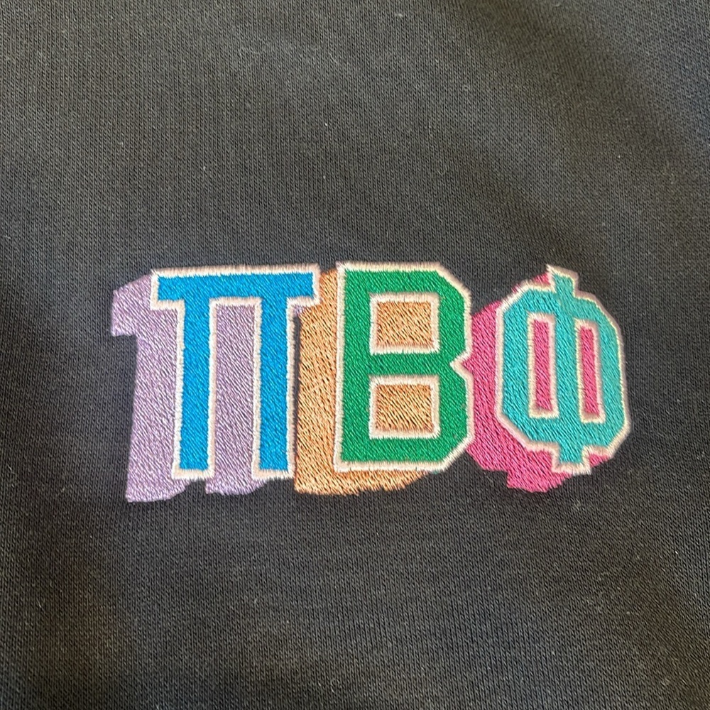 Pi Beta Phi Greek Letter 1/4 zip black - Picture 4 of 5